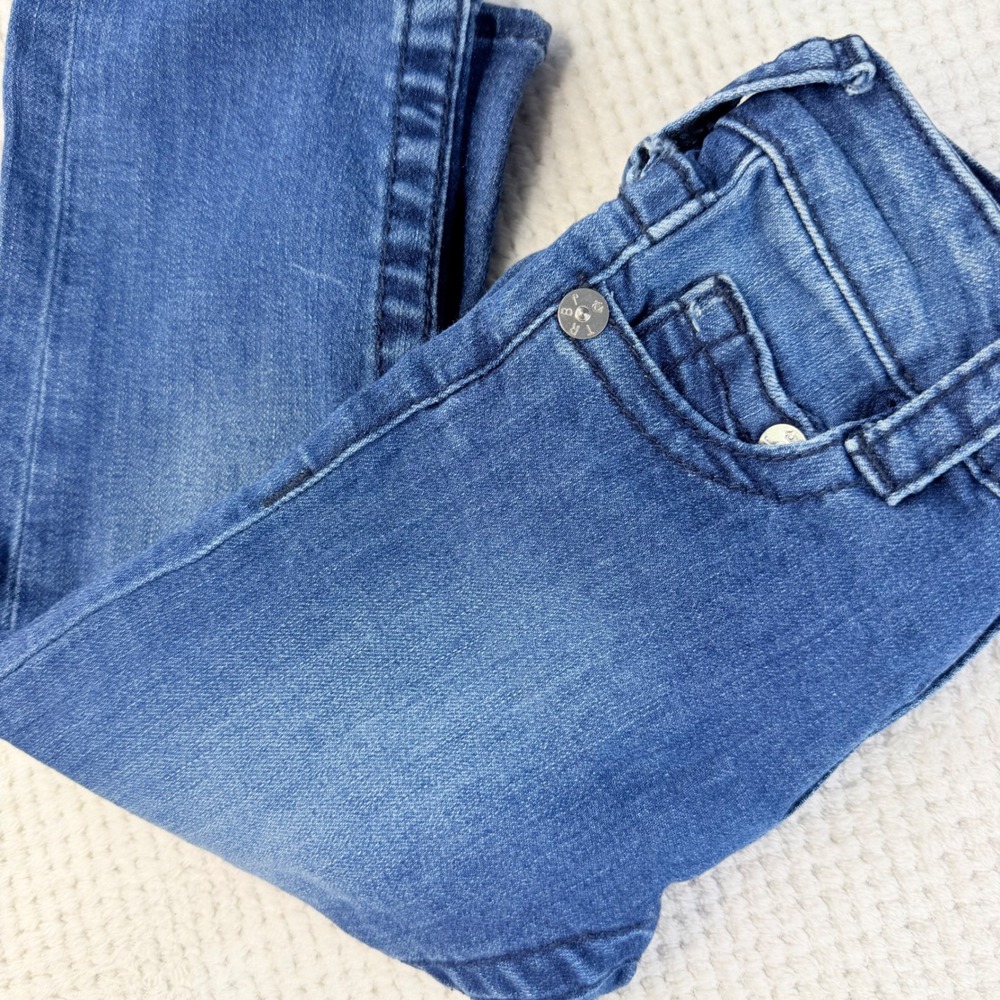 True Religion Toddler Boys 24M Straight Leg Jeans Medium Wash Adjustable Waist